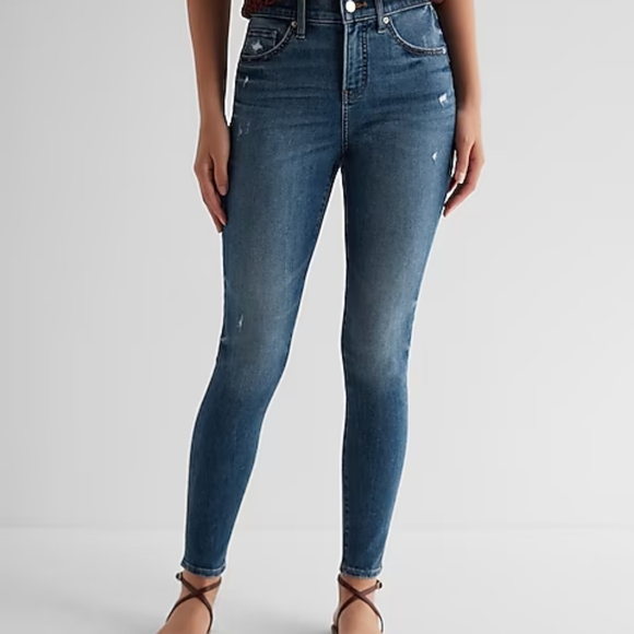 Express 00S Mid-Rise denim legging - Picture 3 of 3